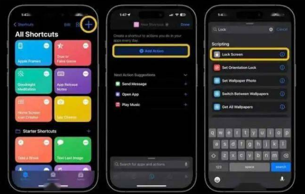 夷陵苹果14锁屏维修店分享iPhone14升级iOS16.4后如何创建锁屏快捷方式 