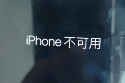 夷陵苹果服务网点分享锁屏界面显示“iPhone 不可用”如何解决 